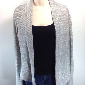 Sweet Grey Sweater S Gray Peplum Assymetric